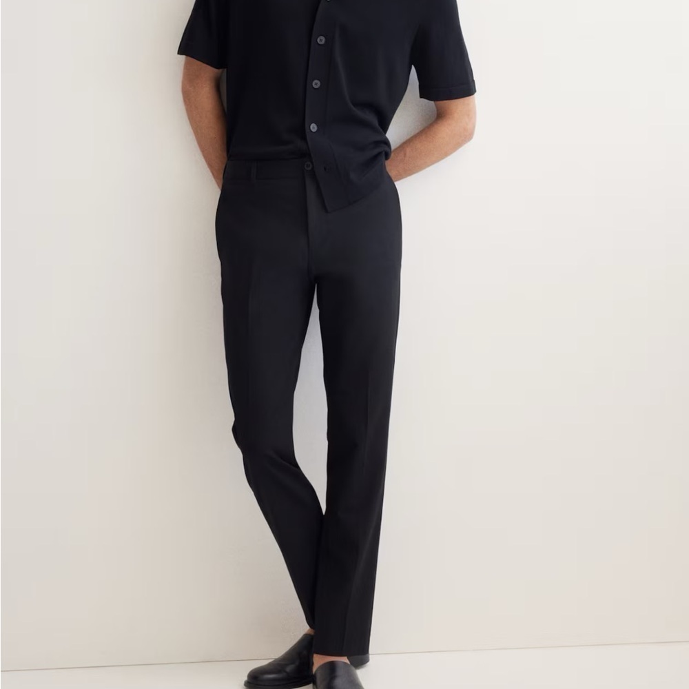 H&M Men’s Slim Fit Tailored Black Pants Size 32
